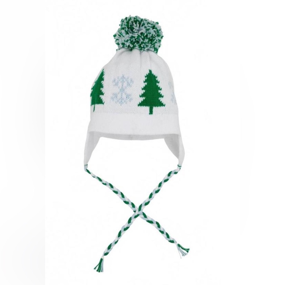 The Beaufort Bonnet Company Beanie Winter Hat in White, Green, Light Blue